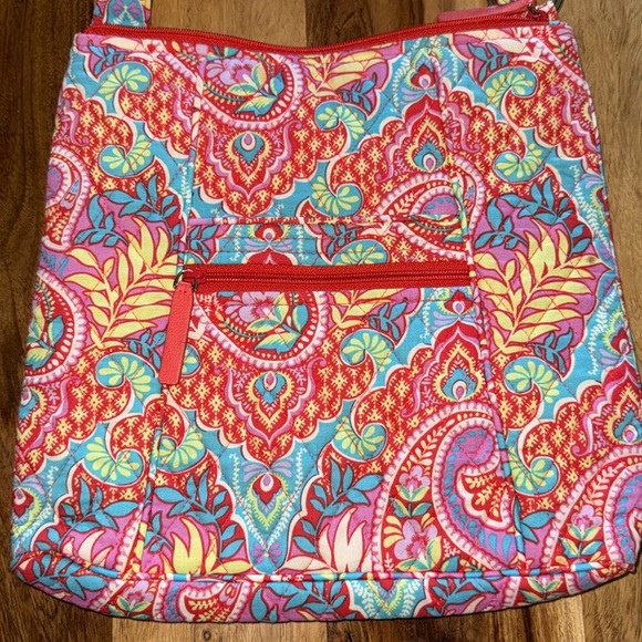 Vera Bradley Floral Print Adjustable Strap Crossbody Bag - Picture 3 of 12